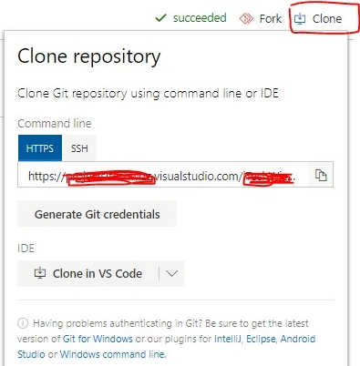 Clone repository