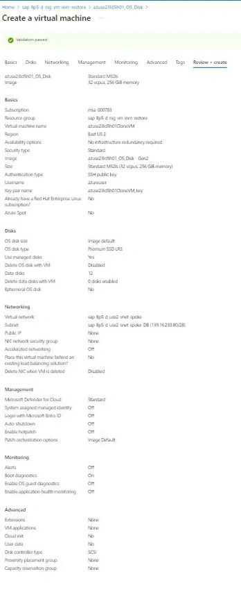 Create vm