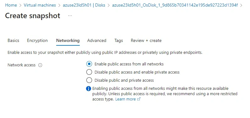 Enable public access