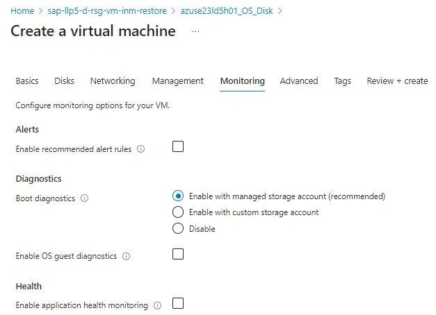 Monitoring