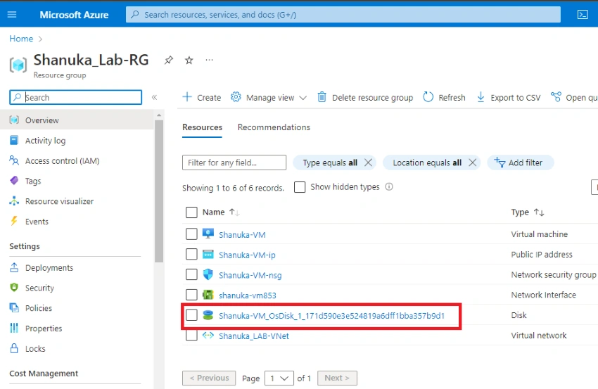 How to configure a Incremental Snapshot for managed disks