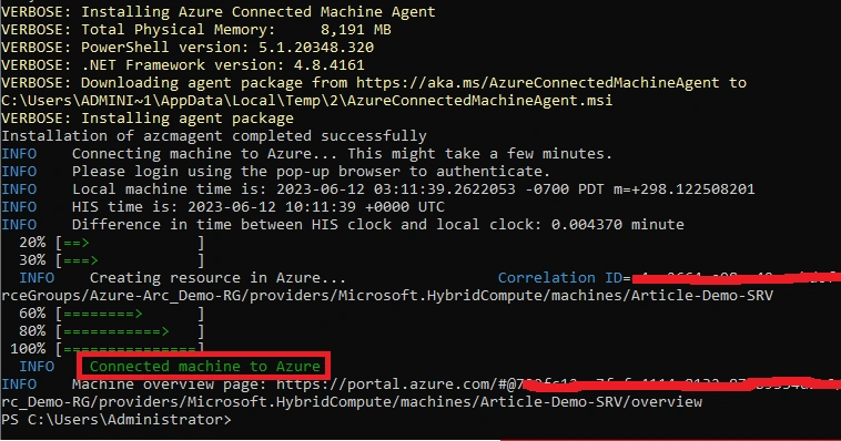 Configure and Onboarding VMs to Azure Arc Hybrid