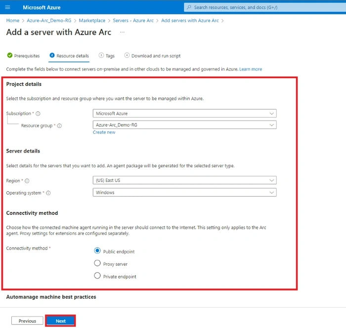Configure and Onboarding VMs to Azure Arc Hybrid