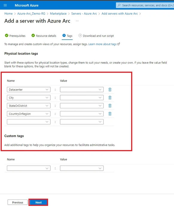 Configure and Onboarding VMs to Azure Arc Hybrid
