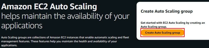 Create Auto Scaling Group
