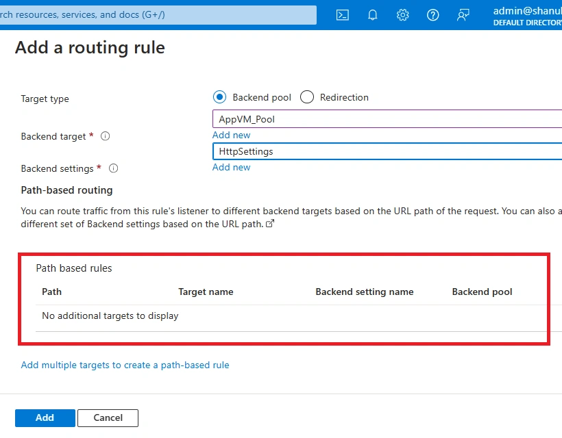 Path based rules