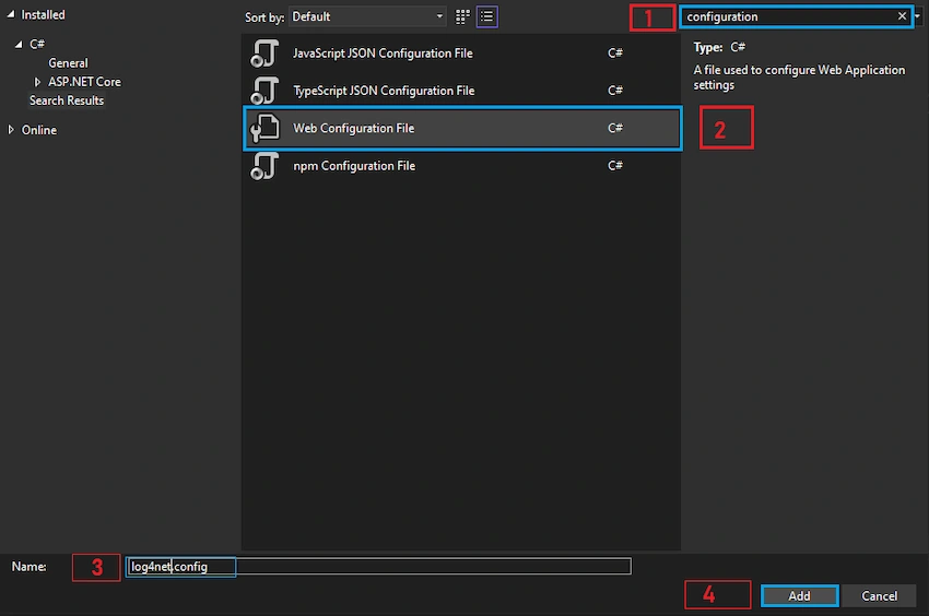Configure Log4net In .NET 7 API