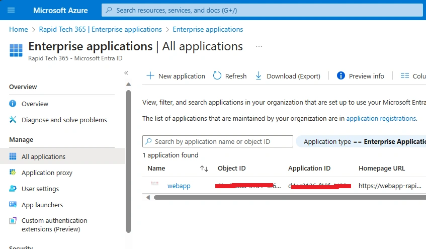 All application
