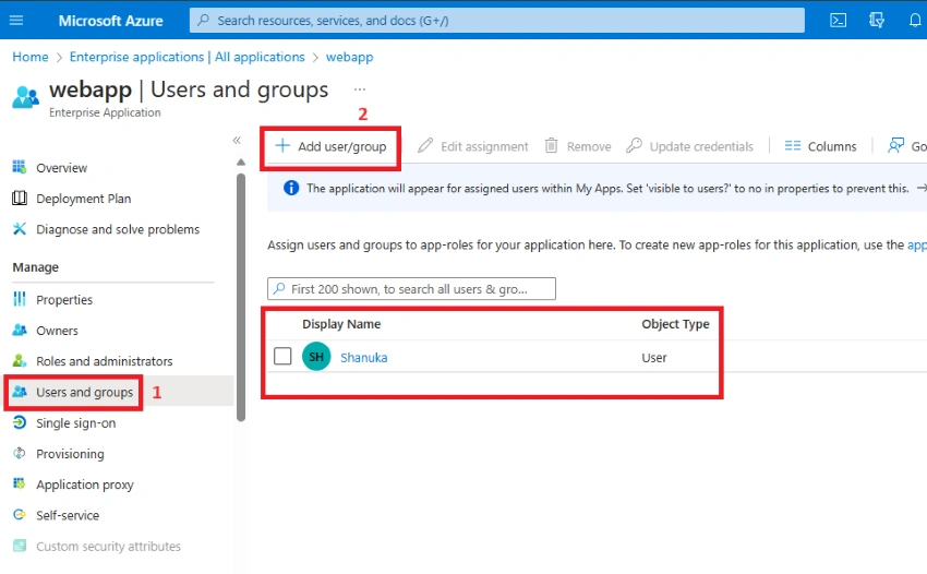 Add user/group