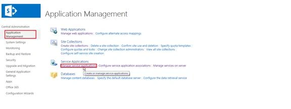 Application Management