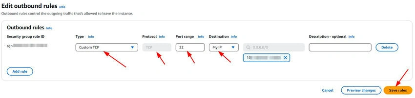 Rules for outbound