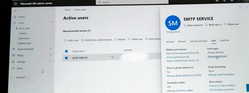 How to configure the SMTP O365 migration using TLS
