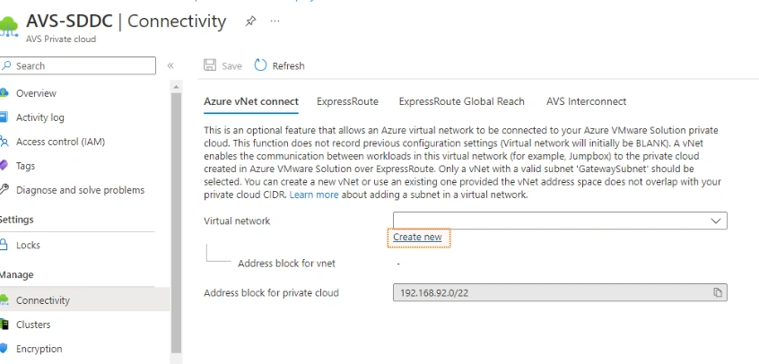 Azure vNet connect