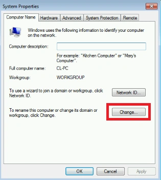 Change Settings