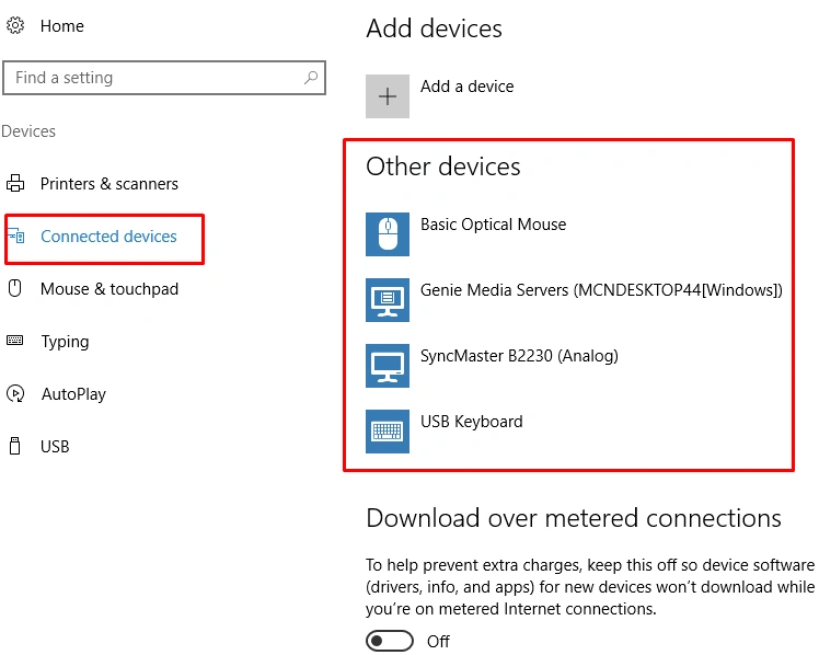 other devices 