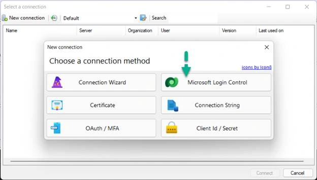 How to connect to Microsoft Dataverse in XrmToolBox using Microsoft Login Control