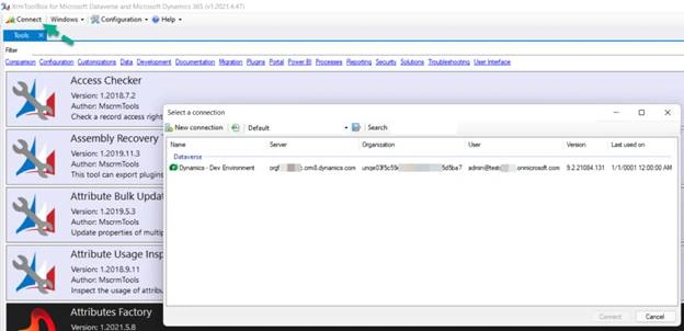How to connect to Microsoft Dataverse in XrmToolBox using Microsoft Login Control