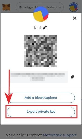 export private key