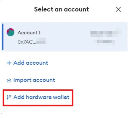 Connect Hardware Wallet