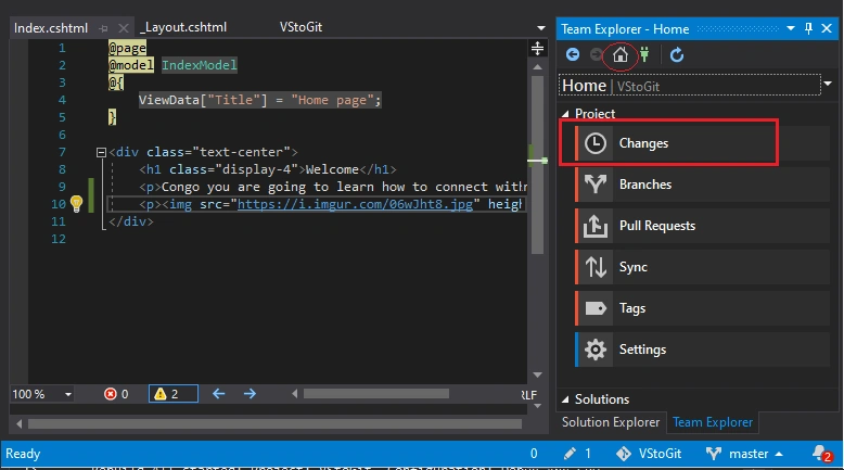How To Connect Visual Studio Project To GitHub