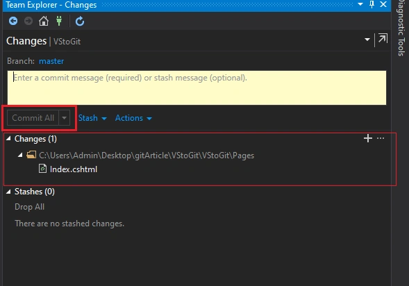 How To Connect Visual Studio Project To GitHub