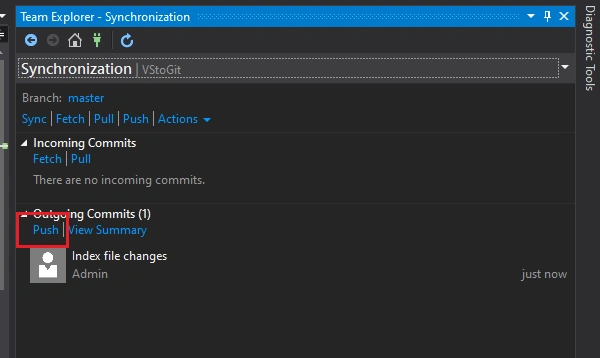 How To Connect Visual Studio Project To GitHub