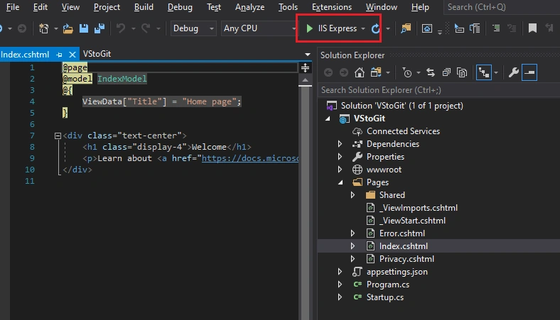 How To Connect Visual Studio Project To GitHub