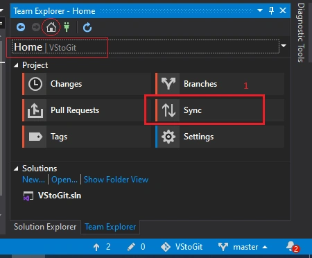 How To Connect Visual Studio Project To GitHub