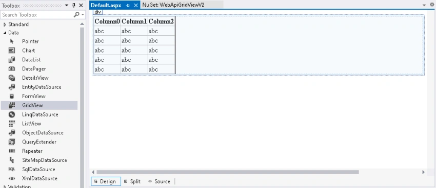 How to consume Web API in an ASPNET GridView using HttpClient