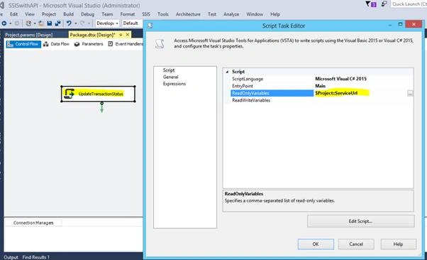 SSIS toolbox