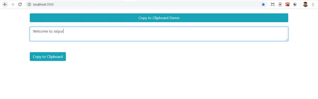 How To Copy Text To Clipboard Using ReactJS