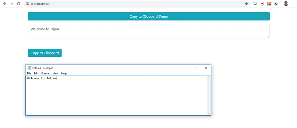 How To Copy Text To Clipboard Using ReactJS