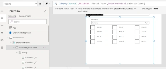 How To Convert Out Of The Box PowerApps Dropdown To Checkboxes