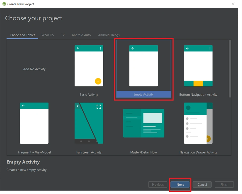 How To Create A Android App Project In Android Studio