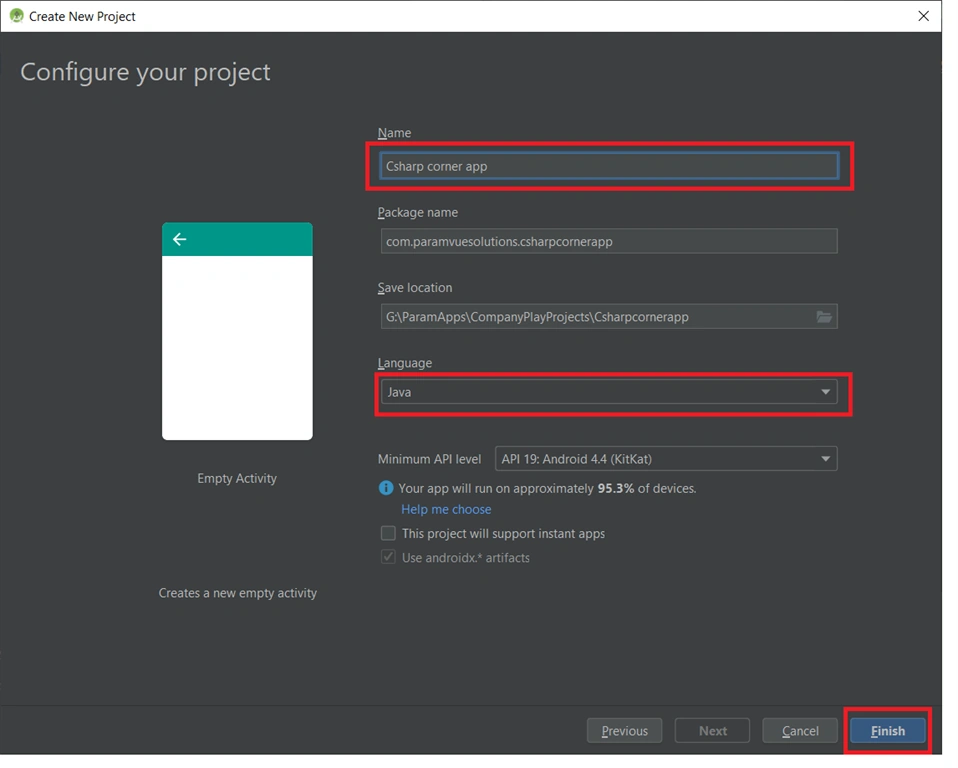 How To Create A Android App Project In Android Studio