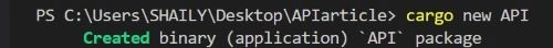 API