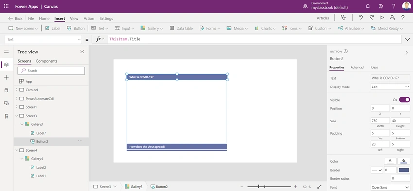 How to Create a Beautiful Accordion in PowerApps