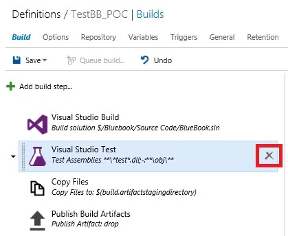 How To Create A Build Definition In TFS 2015, Adding Tasks And Setting Build Menu Options