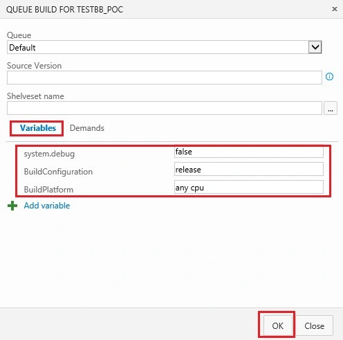 How To Create A Build Definition In TFS 2015, Adding Tasks And Setting Build Menu Options