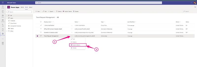 How To Create A Deep Link To A Specific Record In The Teams PowerApps?