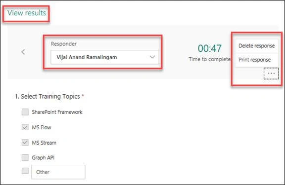 View Results