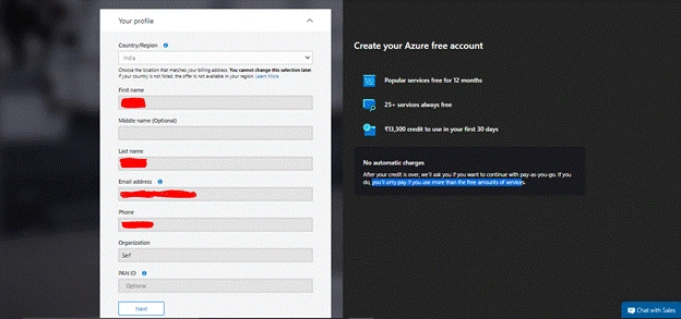 How To Create A Free Azure Account