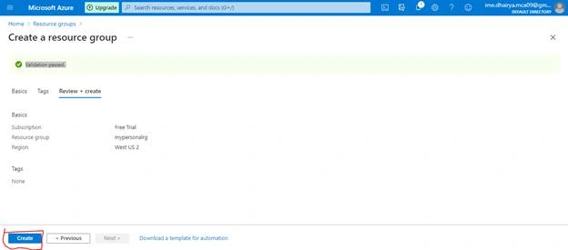 How To Create A Free Azure Account