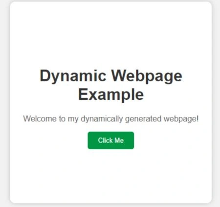 How to create html page using javascript