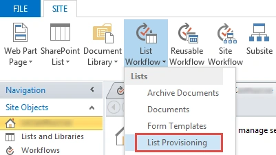 List Workflow