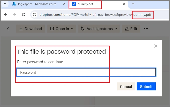 Password protected