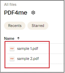 PDF folder in Dropbox