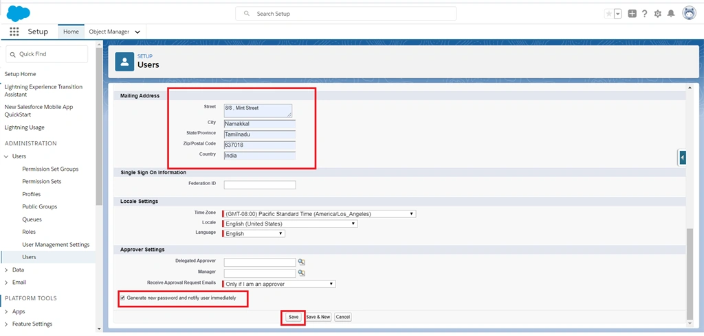How To Create A New Users In Salesforce Lightning Platform