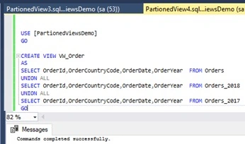 Creating view without check constraint