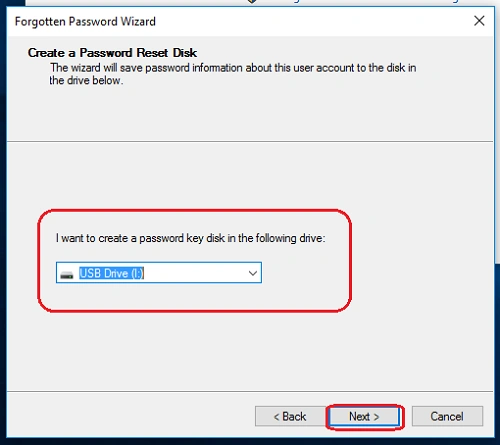 select the USB Flash Drive that you want